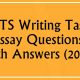 IELTS Writing Task 2 Essay Questions With Answers (2024)